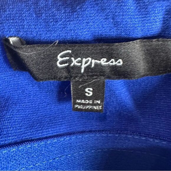 Express royal blue strapless dress with pockets size small - Picture 4 of 6